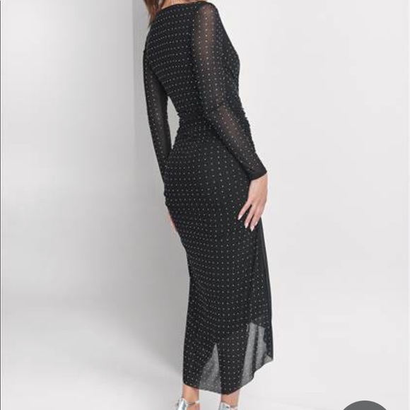 Sold elsewhere High-Low Dress Embellished.  Color ANBK. Size M . Just as new - Picture 3 of 9